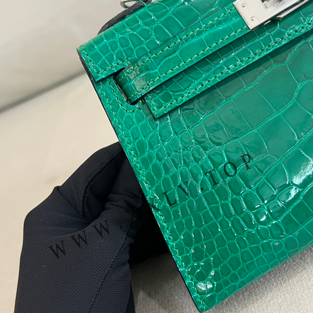 Kelly Mini19(19-12-5.5CM) Pure hand work Nile Crocodile 19#22#25#28#32#35#40# can be customized - Image 5