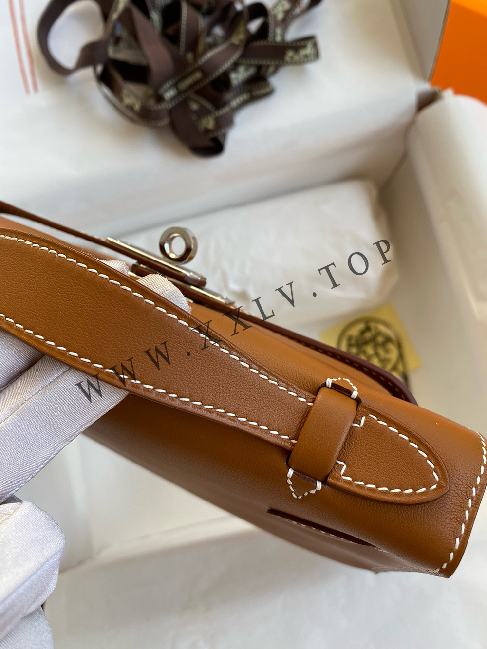 Kelly Mini 22(22-12-7CM) Pure hand work Swift leather 19#22#25#28#32#35#40# can be customized - Image 6