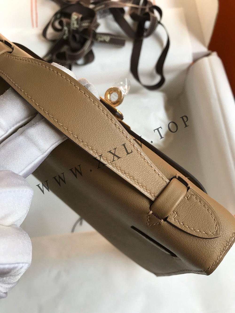 Kelly Mini 22(22-12-7CM) Pure hand work Swift leather 19#22#25#28#32#35#40# can be customized - Image 6
