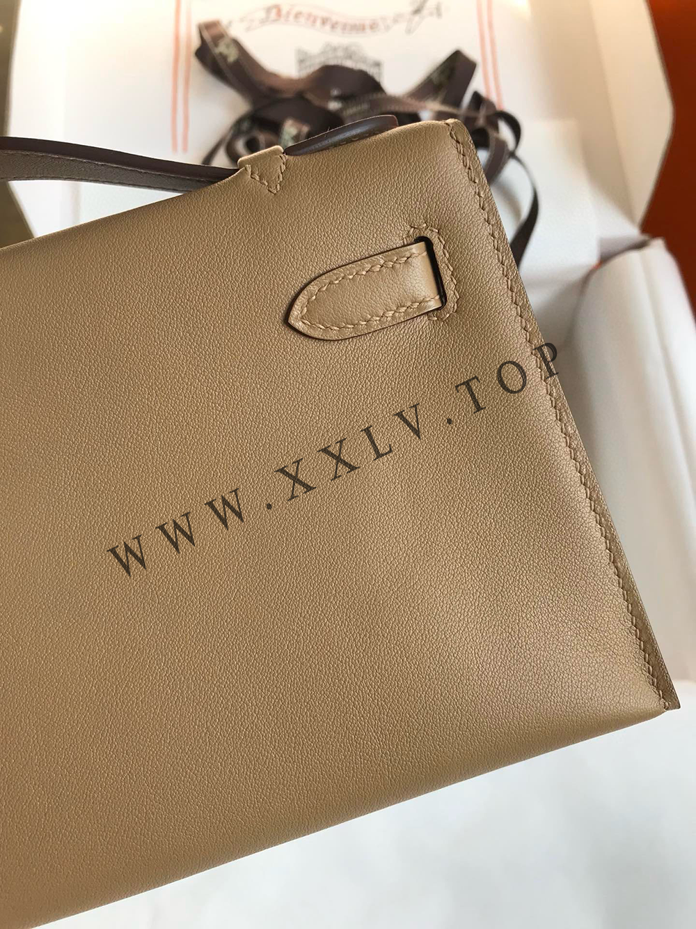 Kelly Mini 22(22-12-7CM) Pure hand work Swift leather 19#22#25#28#32#35#40# can be customized - Image 5