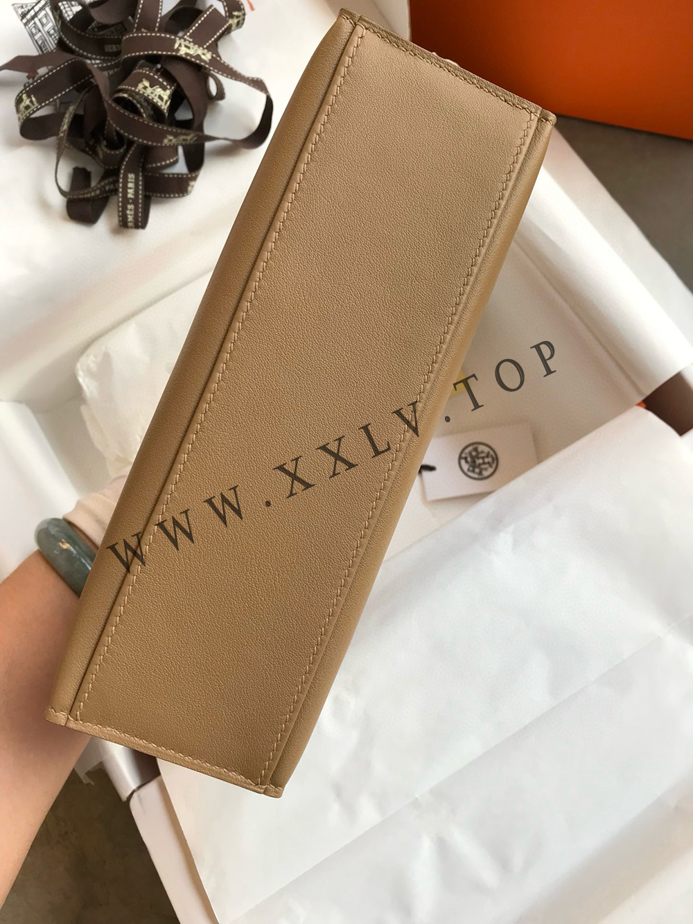 Kelly Mini 22(22-12-7CM) Pure hand work Swift leather 19#22#25#28#32#35#40# can be customized - Image 4