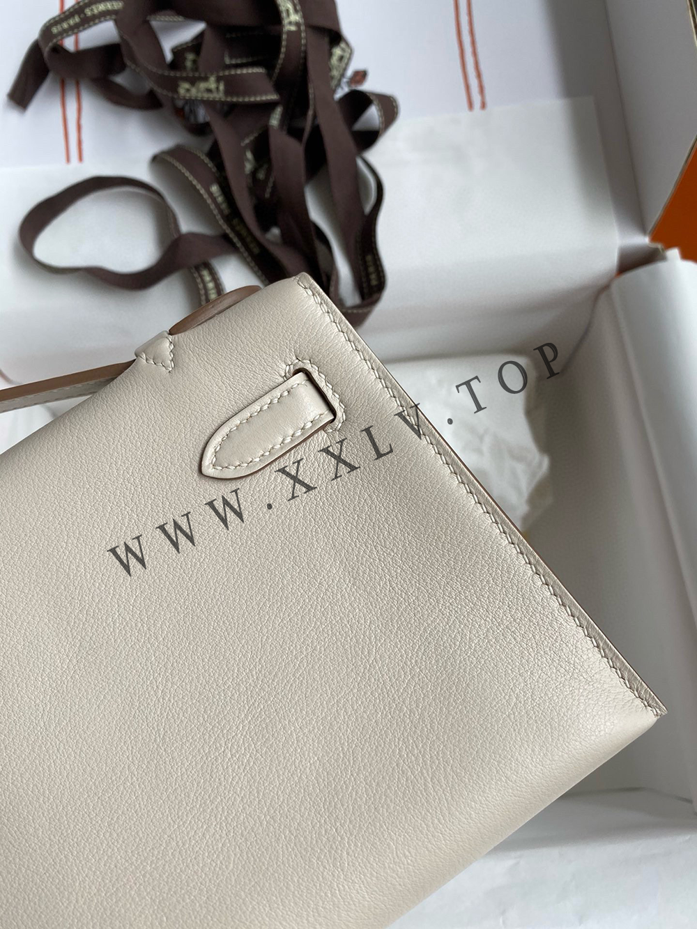 Kelly Mini 22(22-12-7CM) Pure hand work Swift leather 19#22#25#28#32#35#40# can be customized - Image 5
