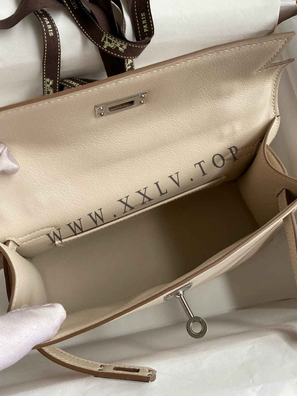 Kelly Mini 22(22-12-7CM) Pure hand work Swift leather 19#22#25#28#32#35#40# can be customized - Image 3