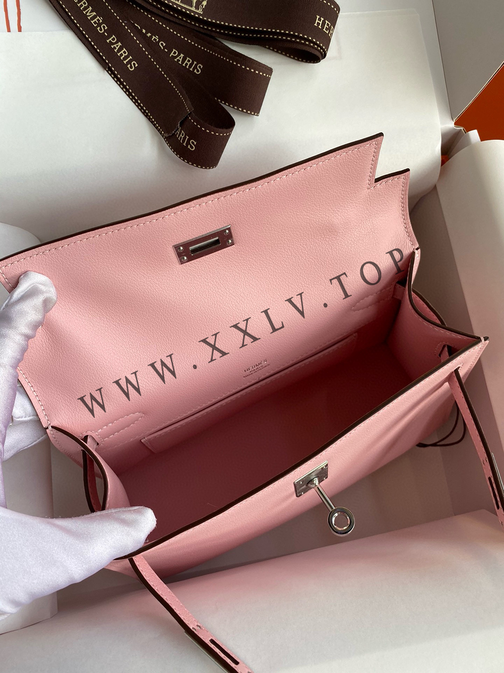 Kelly Mini 22(22-12-7CM) Pure hand work Swift leather 19#22#25#28#32#35#40# can be customized - Image 3