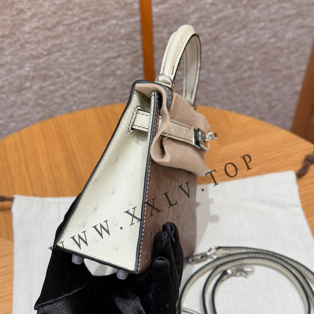 Kelly Mini19(19-12-5.5CM) Pure hand work KK ostrich imported From France 19#22#25#28#32#35#40# can be customized - Image 6