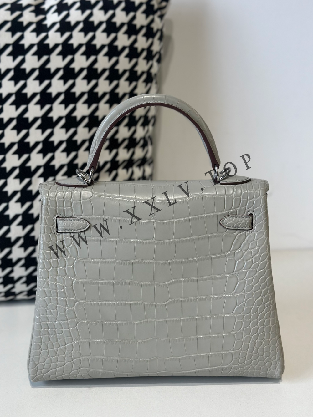 Kelly 25 (25-17-7CM) Pure hand work Inner seam American Crocodile 19#22#25#28#32#35#40# Other colors and models can be customized - Image 5