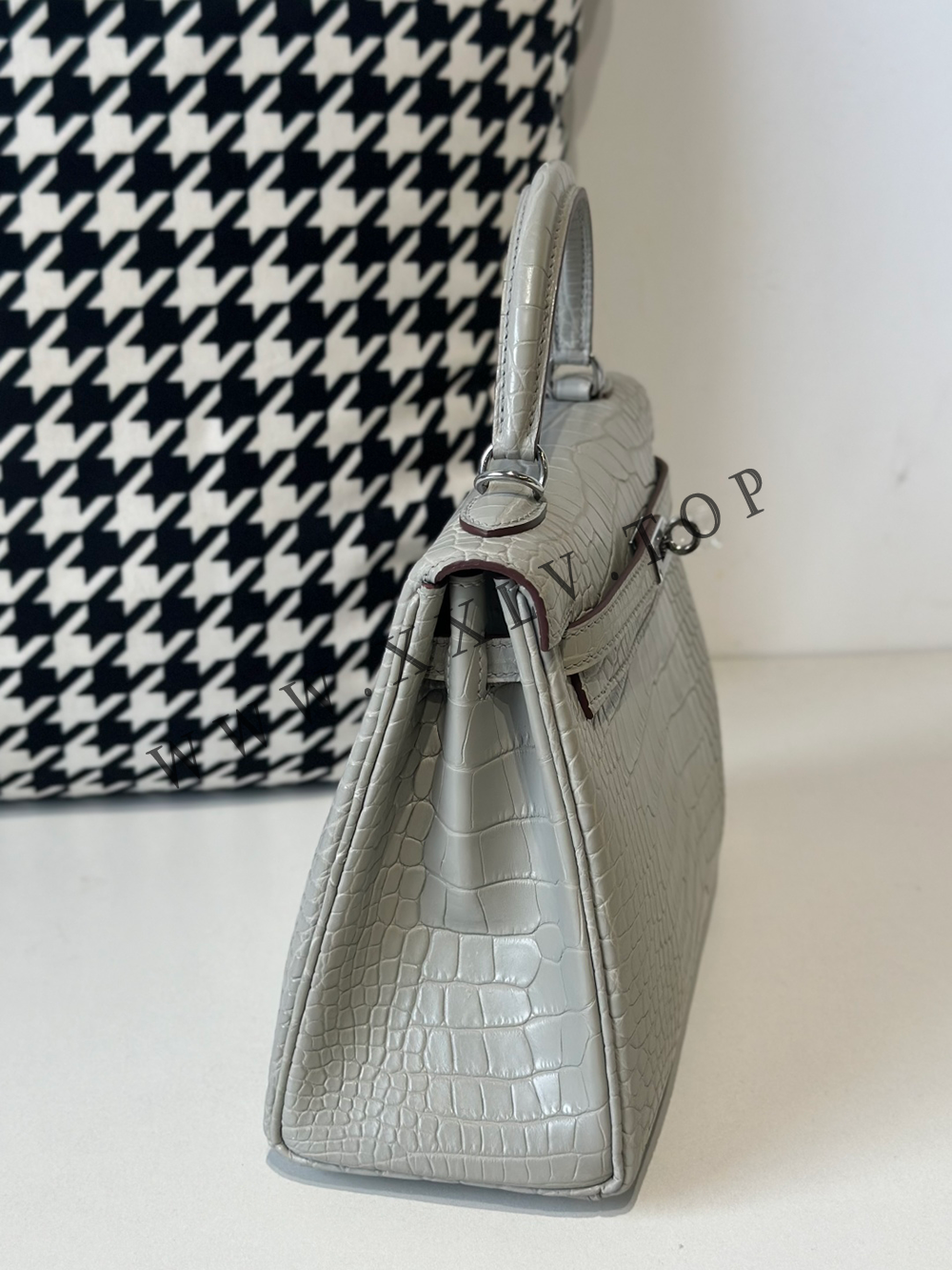 Kelly 25 (25-17-7CM) Pure hand work Inner seam American Crocodile 19#22#25#28#32#35#40# Other colors and models can be customized - Image 3