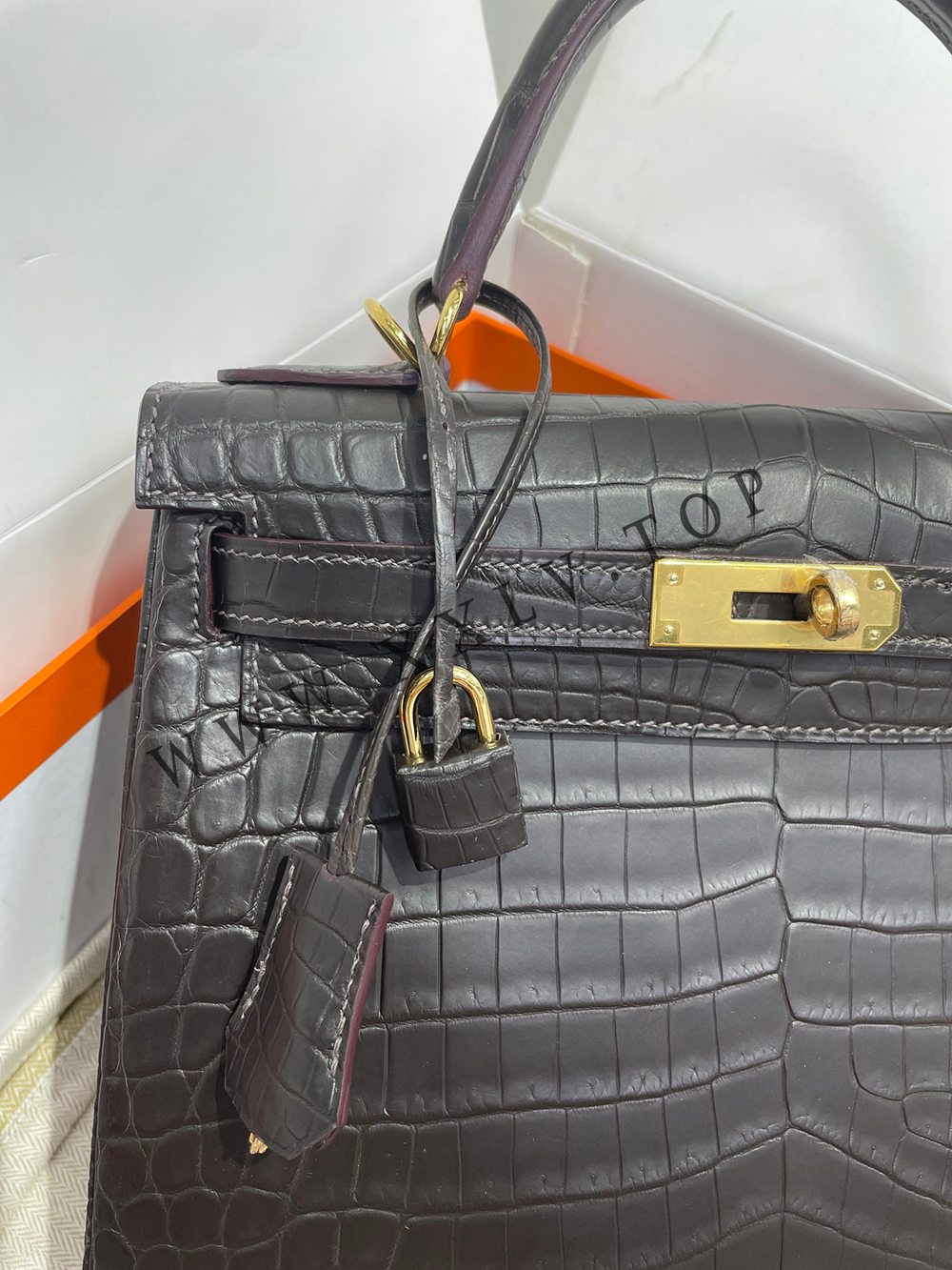 Kelly 28 (28*22*10cm)Pure hand work Nile Crocodile 19#22#25#28#32#35#40# Other colors and models can be customized - Image 2