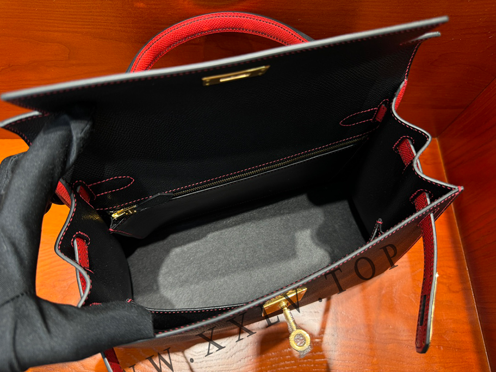 kelly 28 (28*22*10cm) Pure hand work Outer seam Epsom leather 19#22#25#28#32#35#40 and other colors can be customized - Image 4