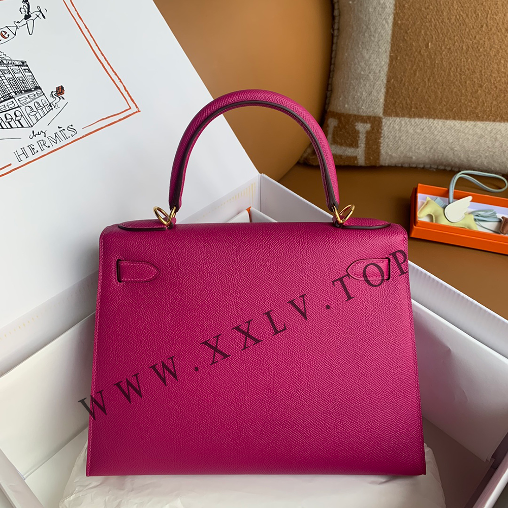 kelly 28 (28*22*10cm) Pure hand work Outer seam Epsom leather 19#22#25#28#32#35#40 and other colors can be customized - Image 5