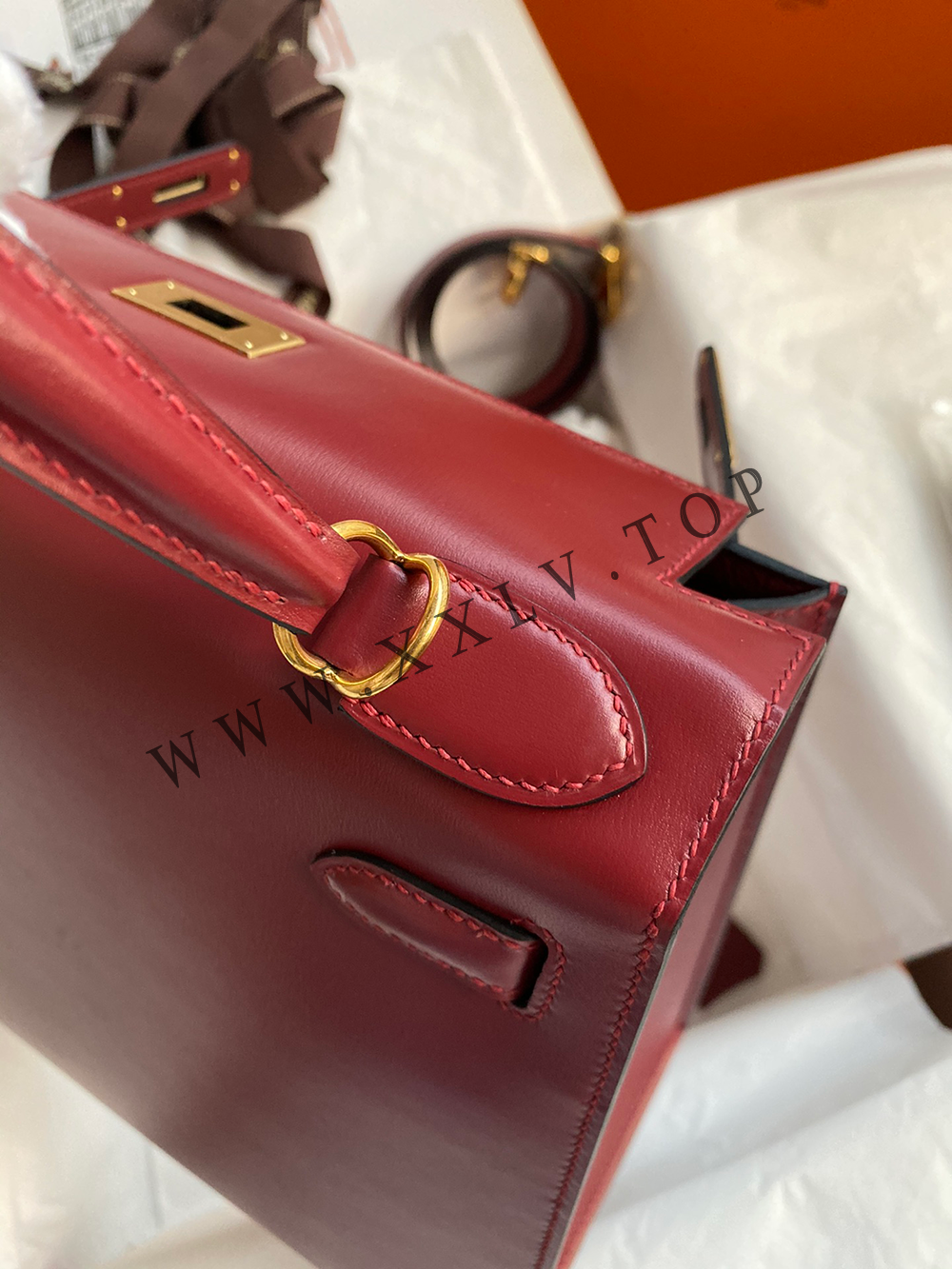 kelly 28 (28*22*10cm) Pure hand work Box From France 19#22#25#28#32#35#40 and other colors can be customized - Image 5