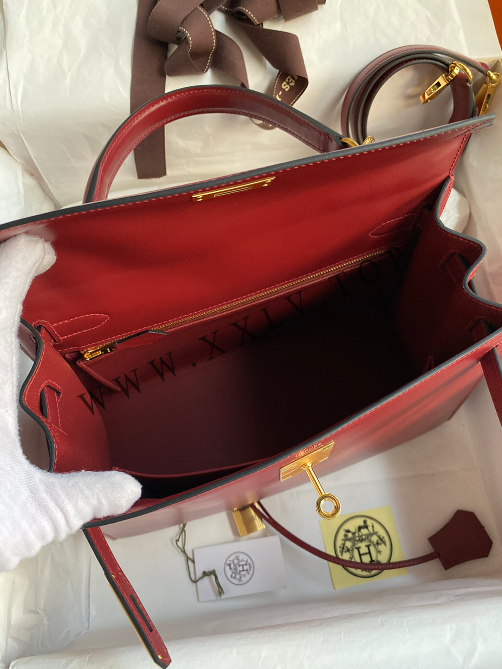 kelly 28 (28*22*10cm) Pure hand work Box From France 19#22#25#28#32#35#40 and other colors can be customized - Image 3