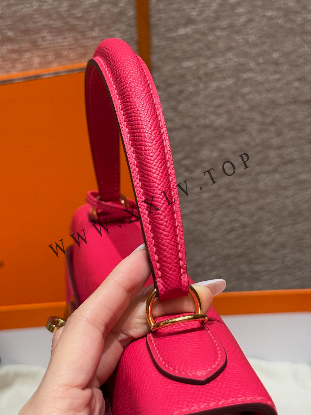 kelly 32 (32*23*10.5cm) Pure hand work Outer seam Epsom leather 19#22#25#28#32#35#40 and other colors can be customized - Image 4