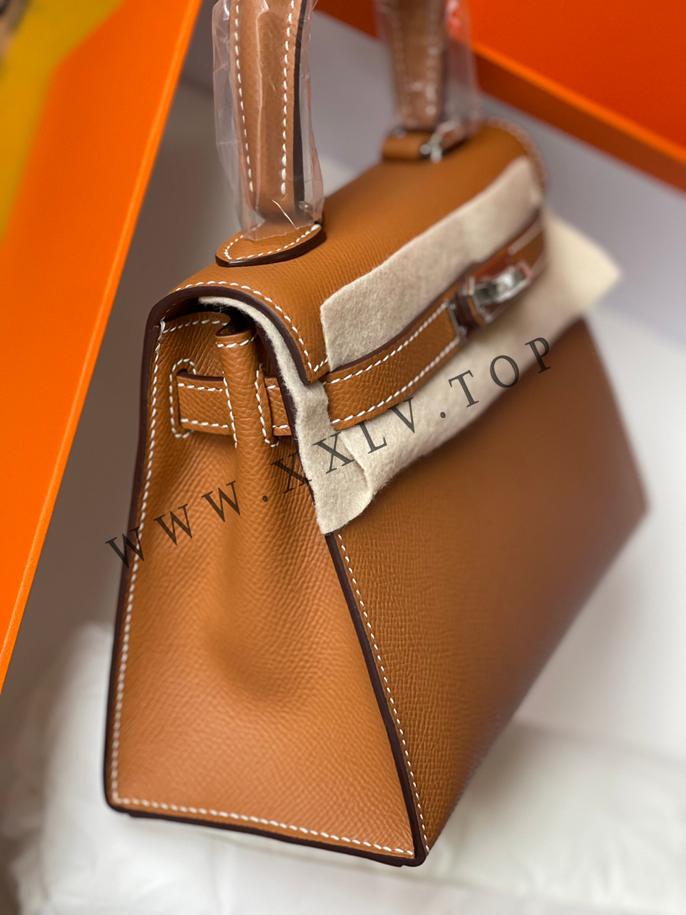 Kelly 20 (20*16*10cm) Pure hand made epsom leather - Image 6