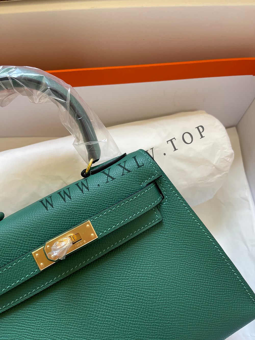 Kelly 20 (20*16*10cm) Pure hand made epsom leather - Image 5