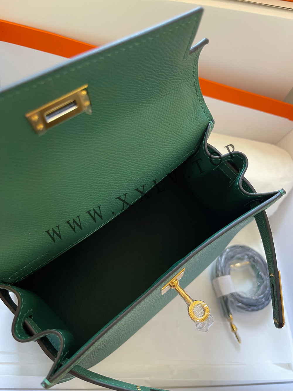 Kelly 20 (20*16*10cm) Pure hand made epsom leather - Image 2