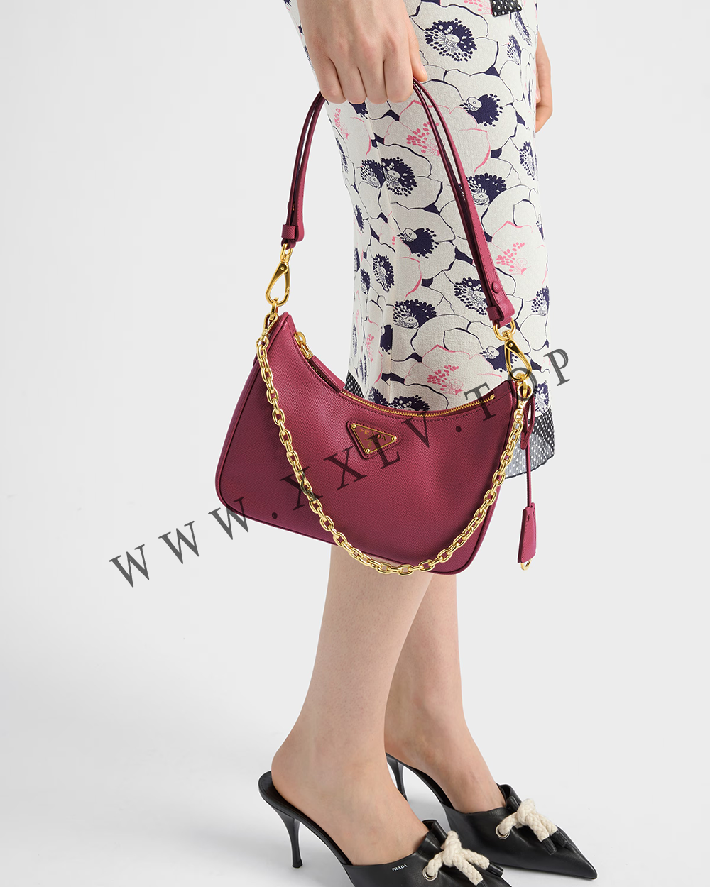 Prada Re-Edition Saffiano leather mini-bag - Image 2