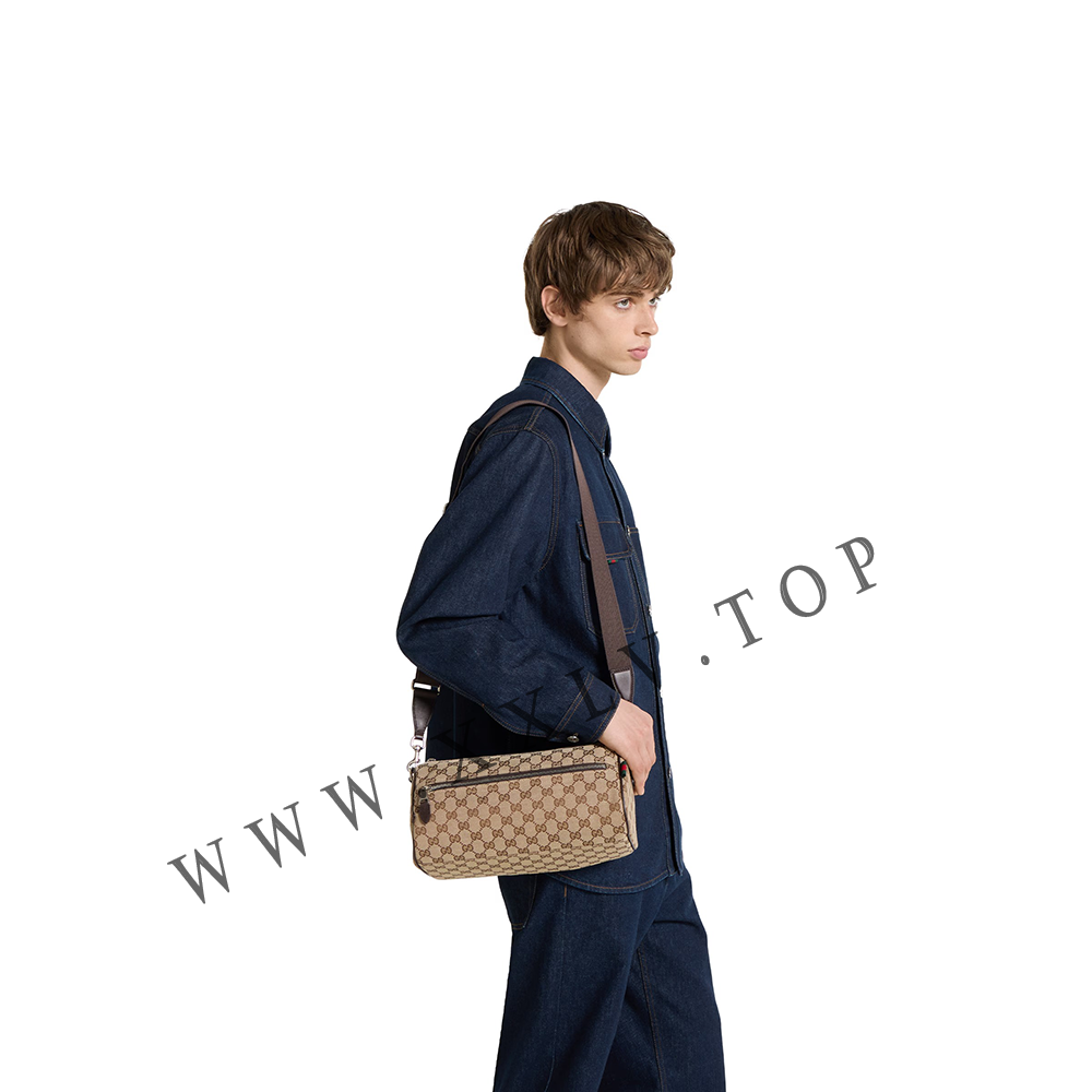 GG canvas small cylinder bag 834455 - Image 4