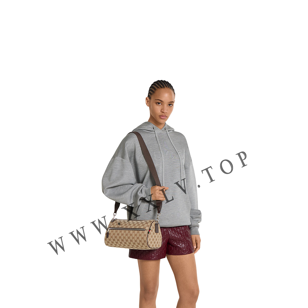 GG canvas small cylinder bag 834455 - Image 3