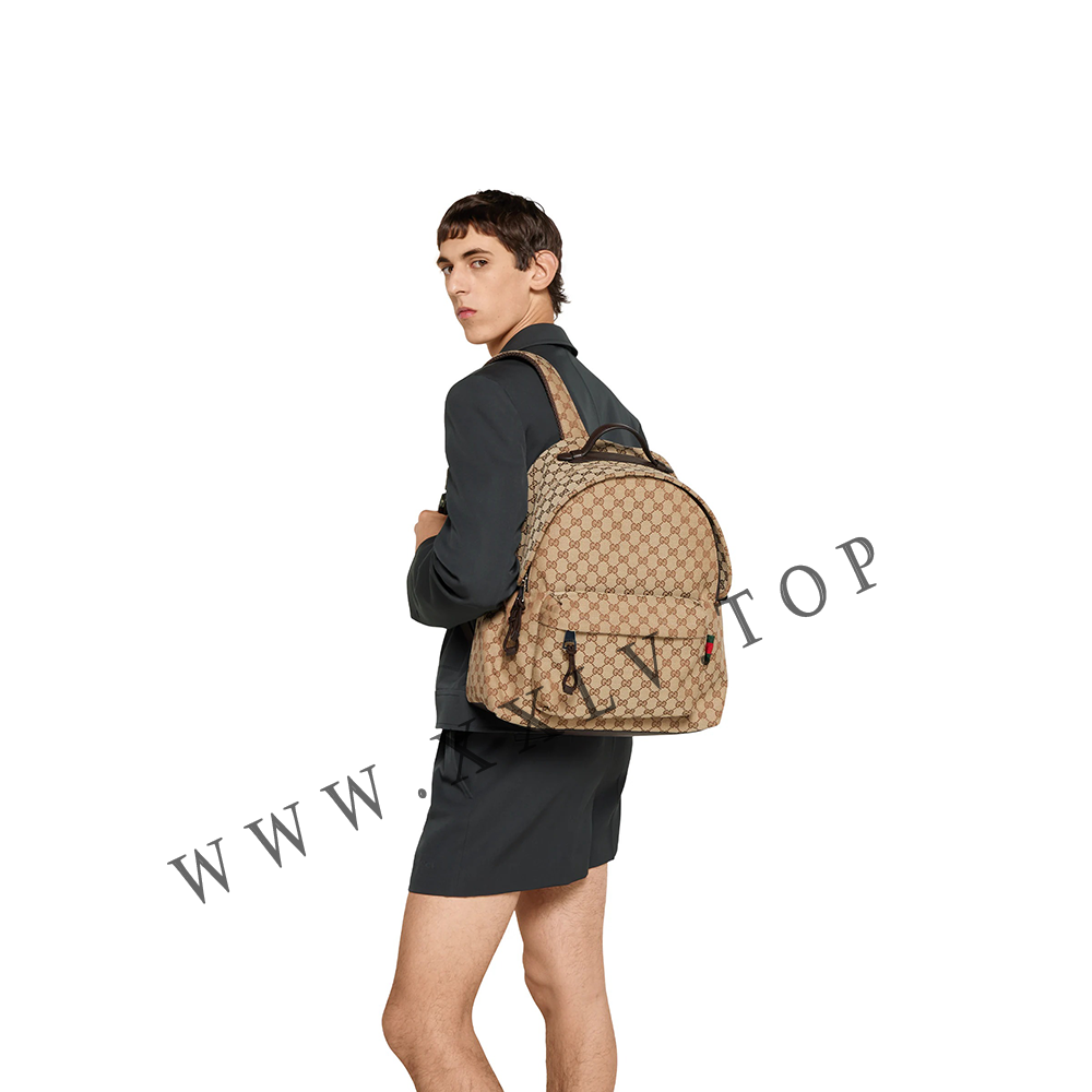 GG canvas medium backpack 824624 - Image 5