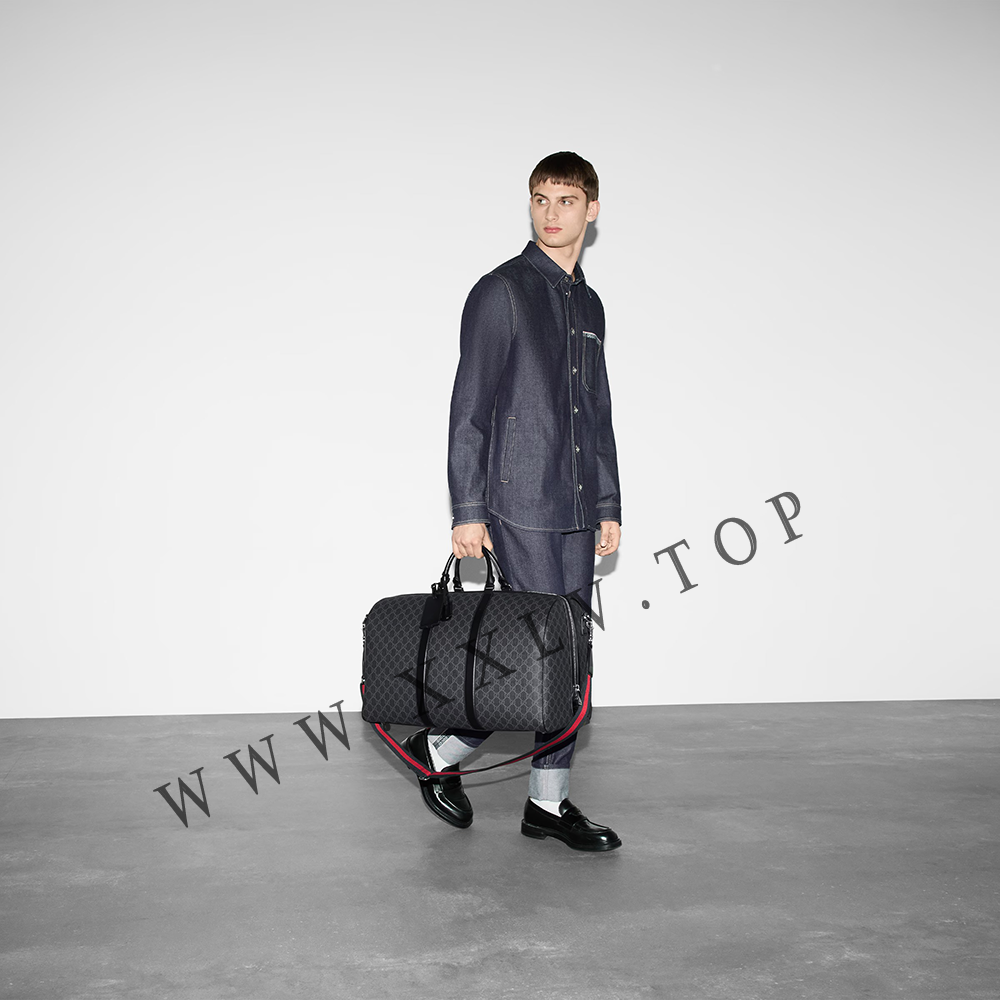 GG Black large duffle bag 792075 - Image 2