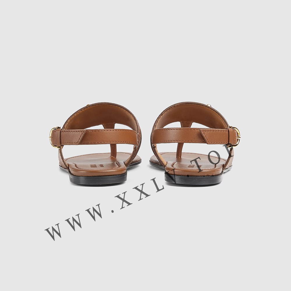 Women's thong sandal with Horsebit 834431 - Image 4
