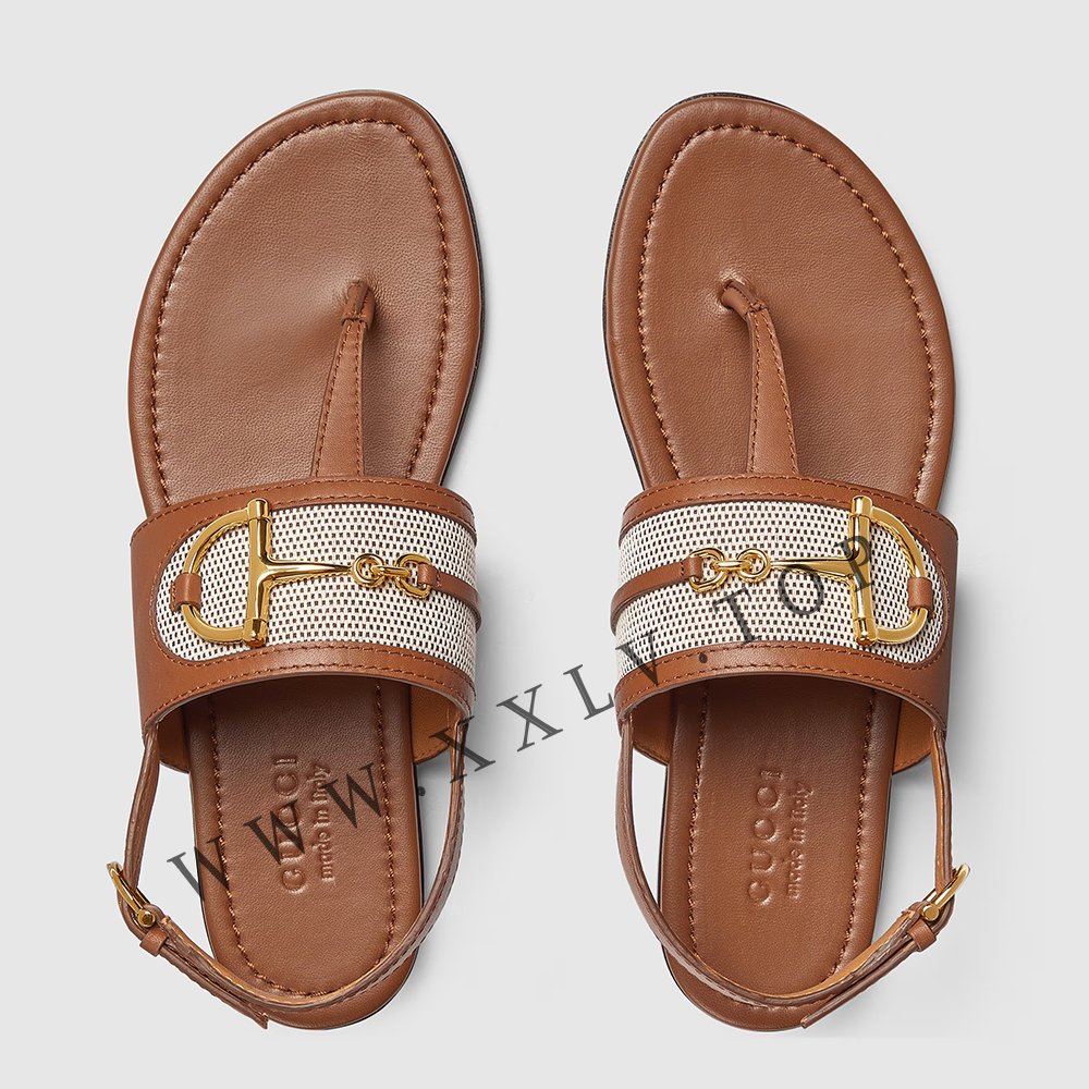 Women's thong sandal with Horsebit 834431 - Image 2