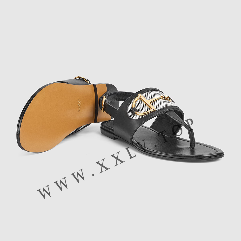 Women's thong sandal with Horsebit 834431 - Image 3