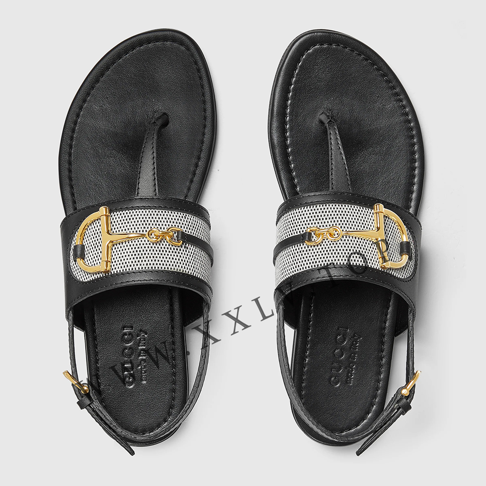Women's thong sandal with Horsebit 834431 - Image 5