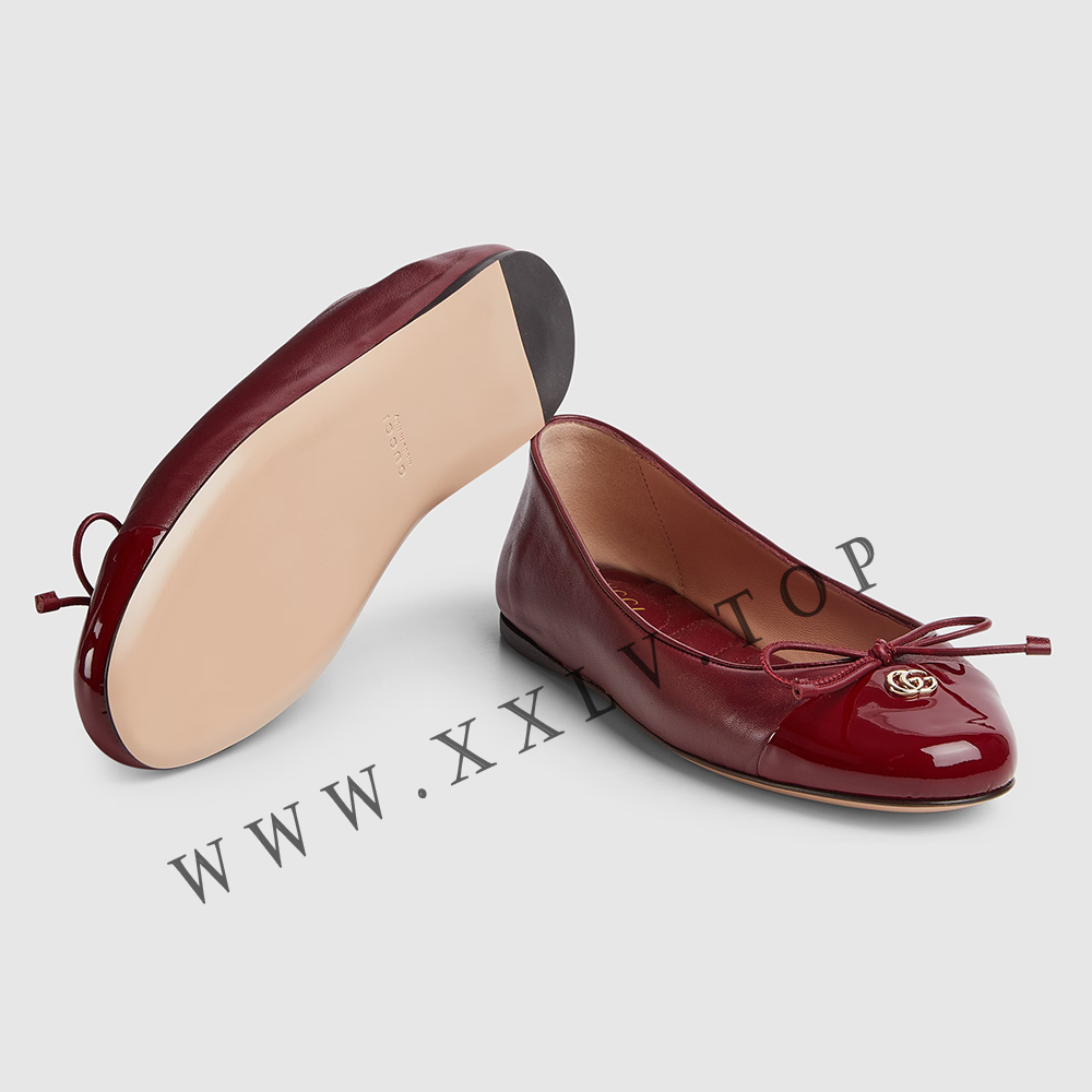 Women's ballet flat with Double G - Image 3