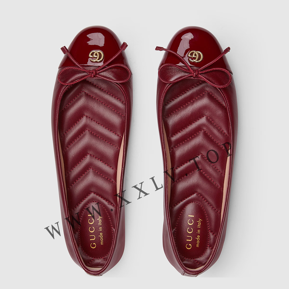 Women's ballet flat with Double G - Image 2