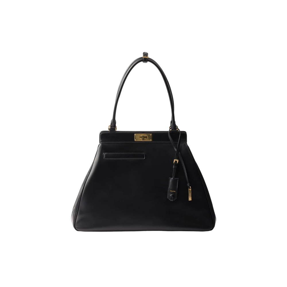 Large leather tote bag