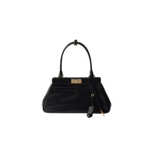 Medium leather tote bag