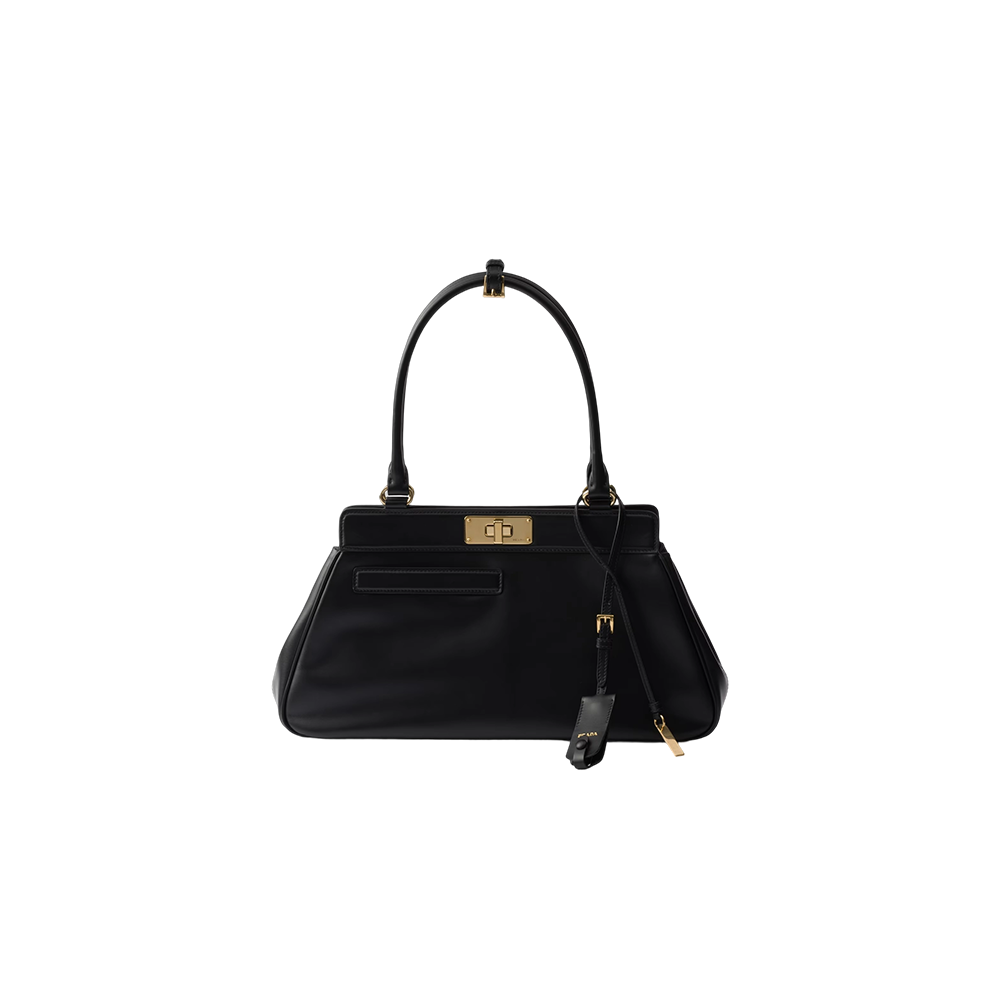 Medium leather tote bag