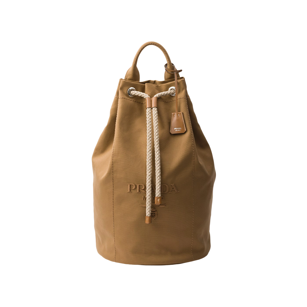 Canvas drawstring duffle bag