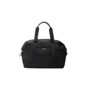 Re-Nylon and Saffiano leather duffle bag