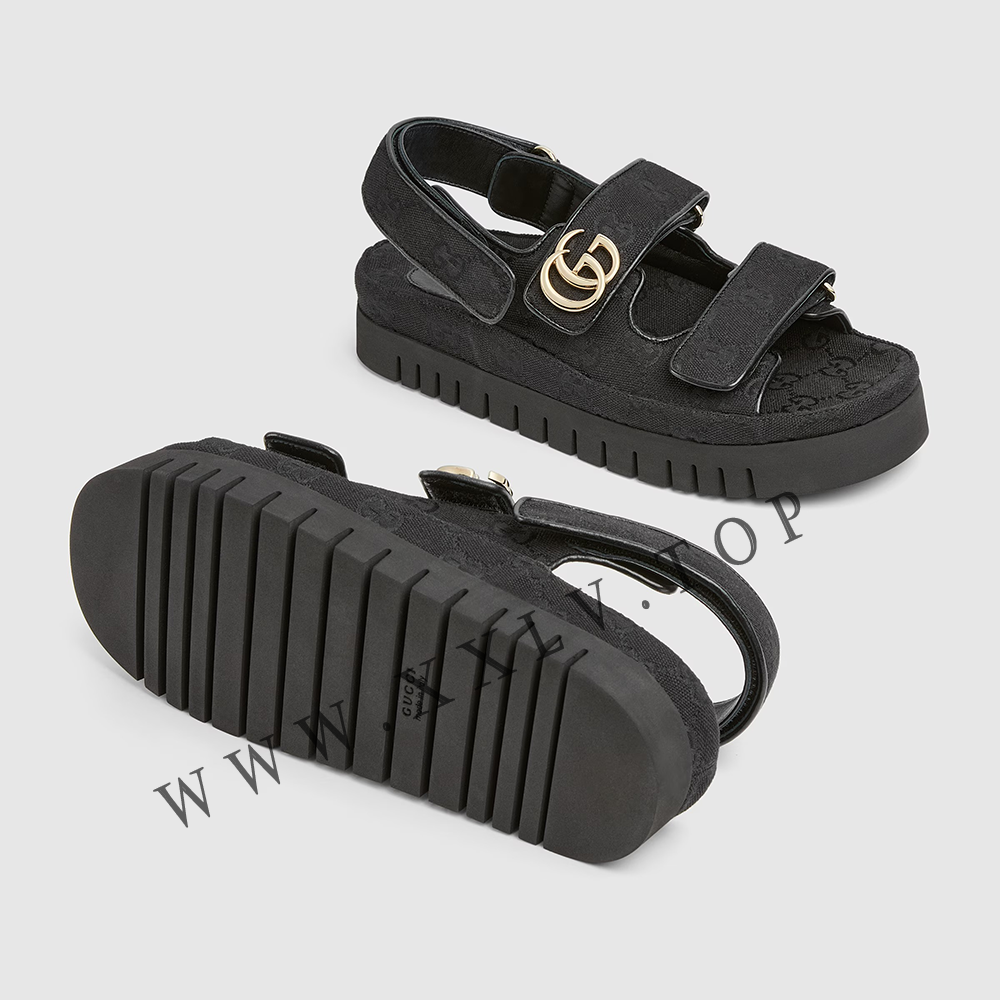 Women's sandal with Double G - Image 3