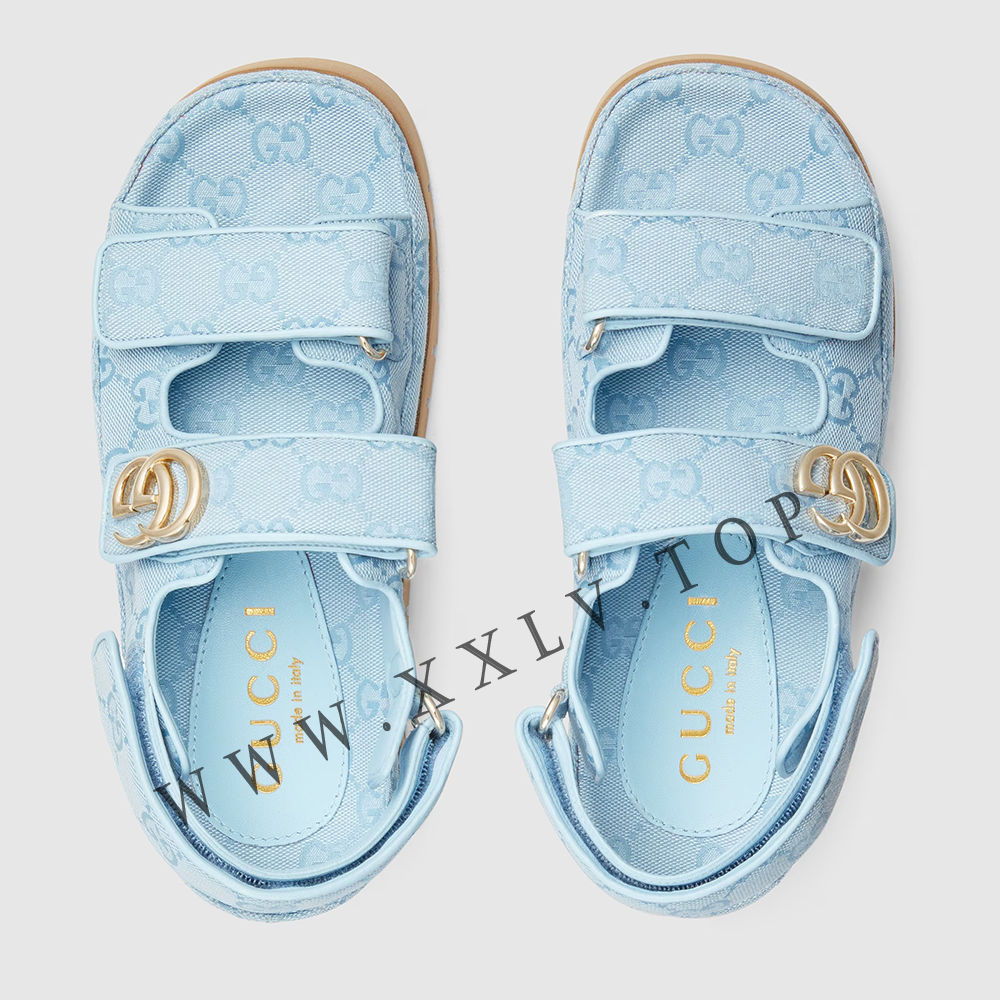 Women's sandal with Double G - Image 4