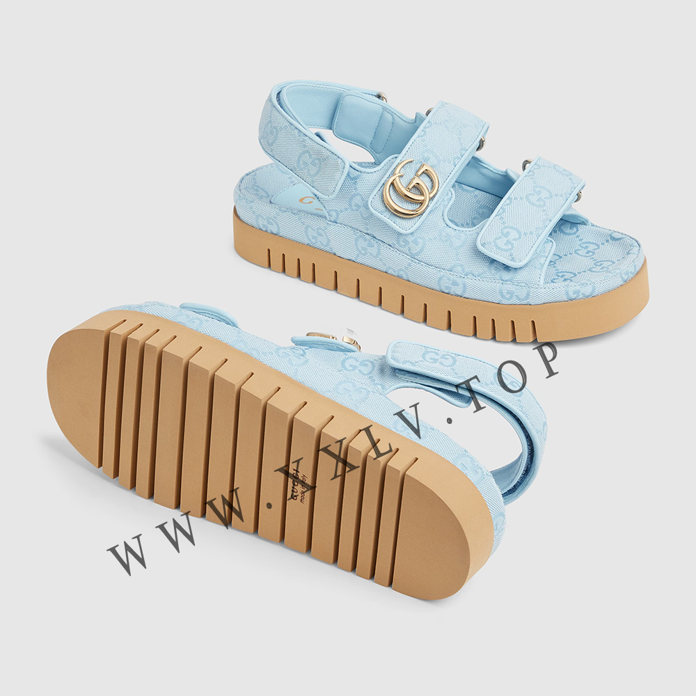 Women's sandal with Double G - Image 5
