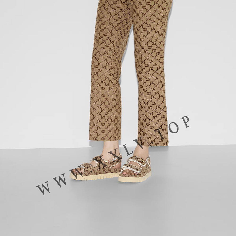 Women's sandal with Double G - Image 2