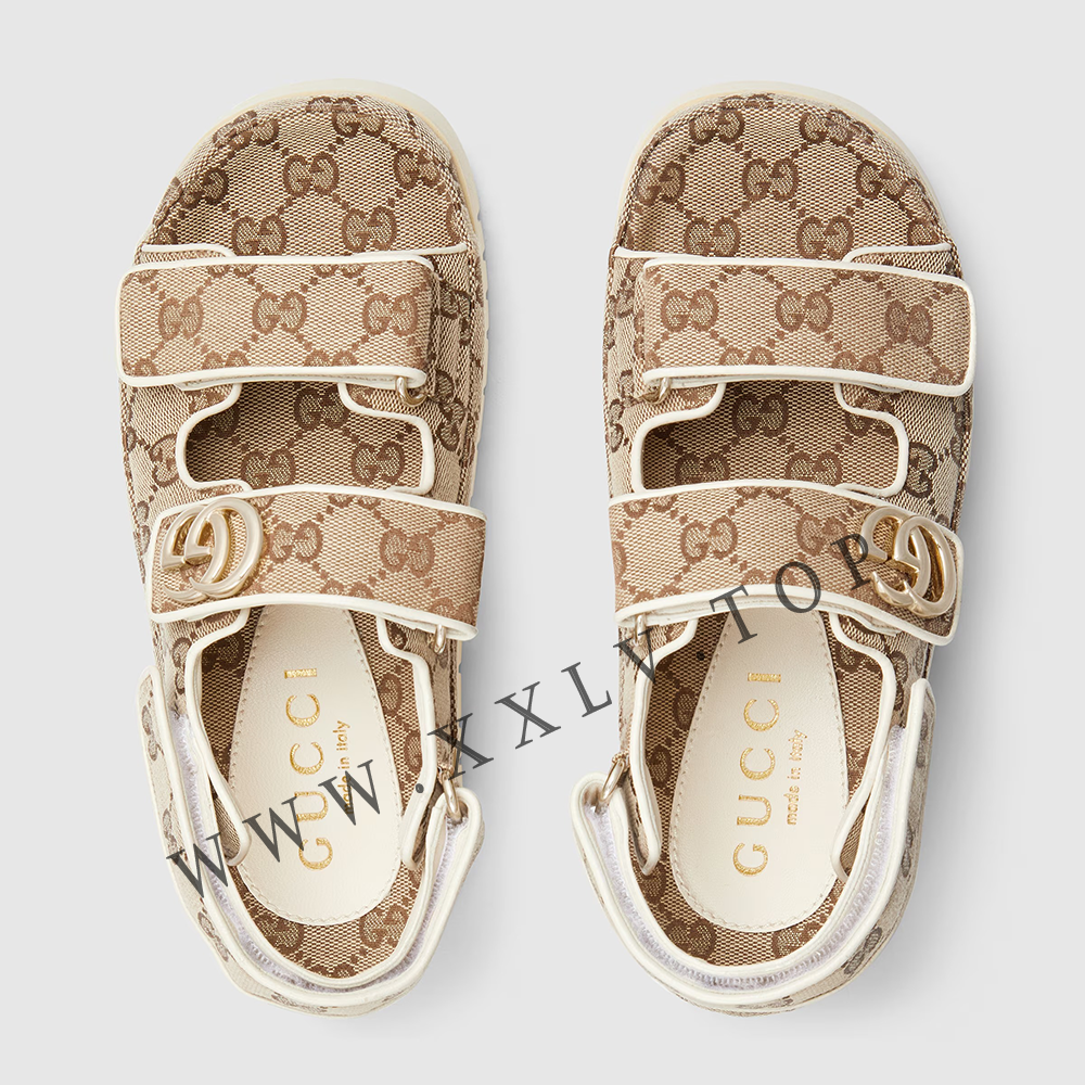 Women's sandal with Double G - Image 4