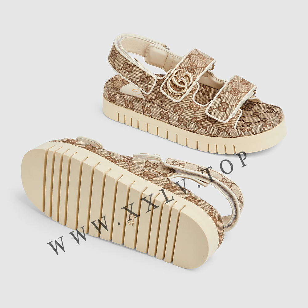 Women's sandal with Double G - Image 5