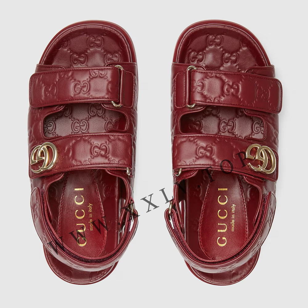 Women's sandal with Double G - Image 4