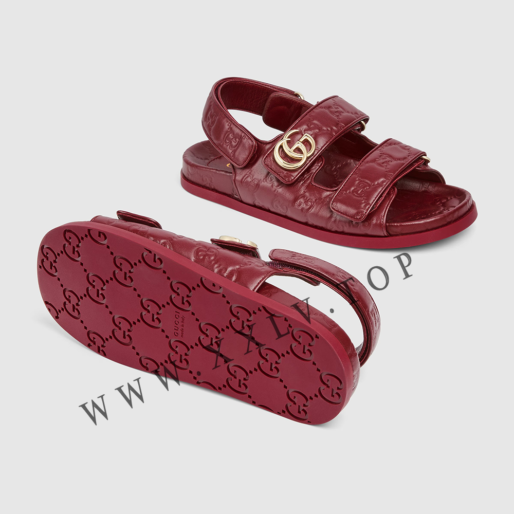 Women's sandal with Double G - Image 5
