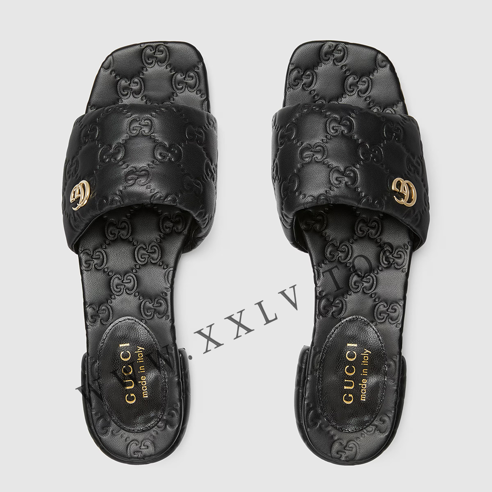 Women's slide sandal with Double G - Image 4