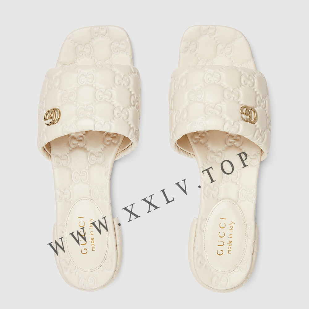 Women's slide sandal with Double G - Image 4