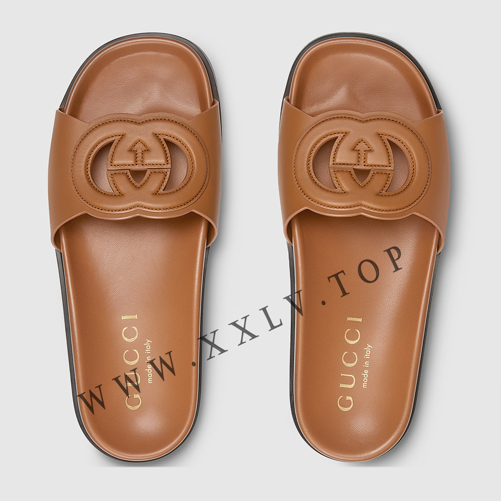 Women's Interlocking G slide sandal - Image 3