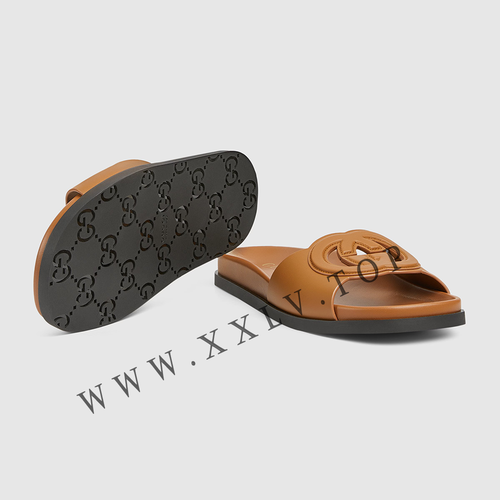 Women's Interlocking G slide sandal - Image 4