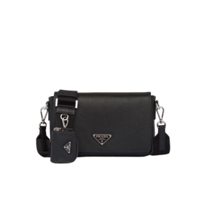 Saffiano leather shoulder bag