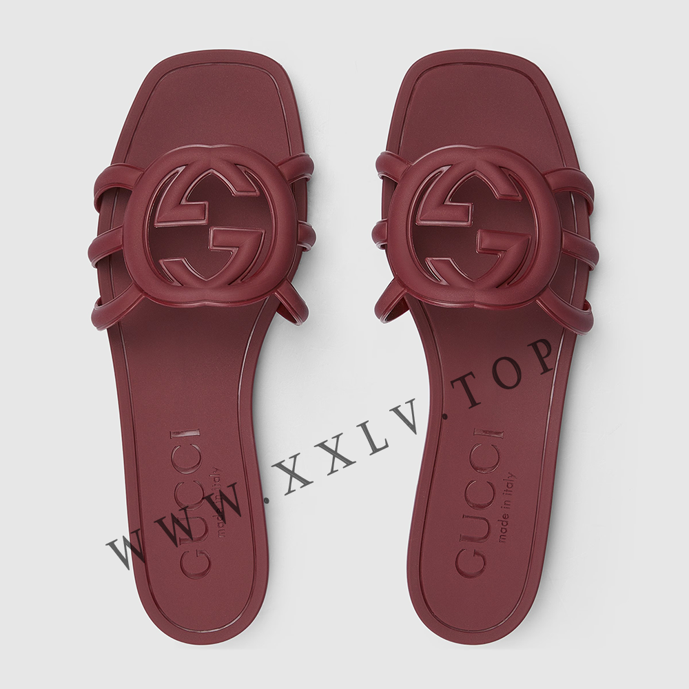 Women's Interlocking G slide sandal - Image 4